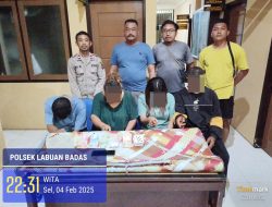 Asyik Bermain Judi, Empat Warga di Labuhan Badas Diamankan Polisi