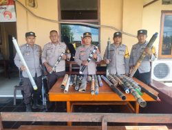 Polsek Plampang Amankan Puluhan Petasan Rakitan