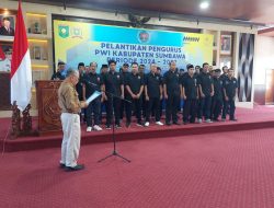 Dukung Kepengurusan Baru, Bupati Sumbawa Tekankan Peran Strategis Pers