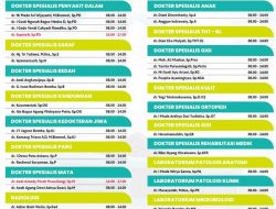 Jadwal Praktik Dokter RSUD Sumbawa Senin-Kamis