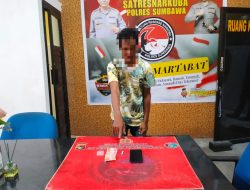 Terduga Pengguna Sabu di Tarano Diringkus