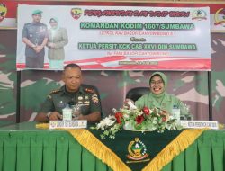 Letkol Kav Basofi Cahyowibowo Berikan Pengarahan Perdana Usai Resmi Jabat Dandim 1607/Sumbawa