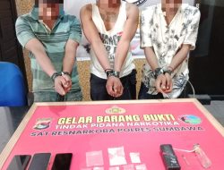 Tiga Terduga Pengedar dan Pengguna Sabu Dibekuk, 20,81 Gram Diamankan