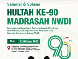 30 Ribu Peserta Ditargetkan Akan Meriahkan Jalan Sehat Hultah  Madrasah NWDI ke-90, Hadiah Utama Umrah!