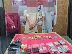 Gerebek Rumah di Maronge, Polres Sumbawa Sita 41,95 Gram Sabu dan Tangkap Tiga Terduga