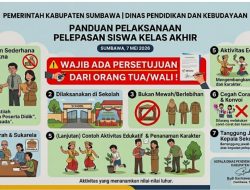 Edaran Dikbud Sumbawa: Pelepasan Siswa Kini Harus Sederhana dan Edukatif