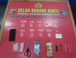 Petani di Tarano Ditangkap Polisi, Simpan 32 Poket Sabu Siap Edar