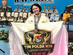 Torehkan Prestasi Nasional, Polwan Polres Sumbawa Raih Juara II Taekwondo Kapolri Cup ke-7