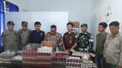 Gempur Rokok Ilegal di Lape dan Empang, Satpol PP Sumbawa Amankan Puluhan Ribu Batang Rokok Tanpa Cukai