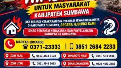 Respon Cepat Bahaya Kebakaran dan Satwa Liar, Damkar Sumbawa Sediakan Layanan Bebas Biaya